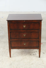 Load image into Gallery viewer, Henredon Acquisitions Three-Drawer Mahogany Accent Chest with Brass Hardware
