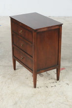 Load image into Gallery viewer, Henredon Acquisitions Three-Drawer Mahogany Accent Chest with Brass Hardware
