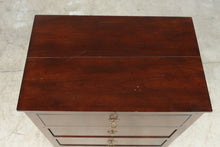 Load image into Gallery viewer, Henredon Acquisitions Three-Drawer Mahogany Accent Chest with Brass Hardware

