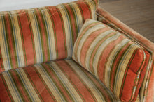Load image into Gallery viewer, Mid-Century Henredon Sofa – Velvet Velour Upholstery
