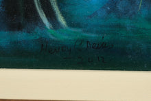 Load image into Gallery viewer, Henry C. Arias Magical Creatures in the Moonlit Forest – Original 2012 Oil Painting
