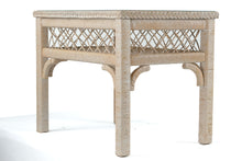 Load image into Gallery viewer, White Wicker Side Table- Henry Link
