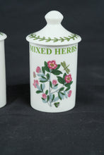 Load image into Gallery viewer, Portmeirion Botanic Garden Parsley Mixed Herbs Spice Jars Set of 2 With Lids
