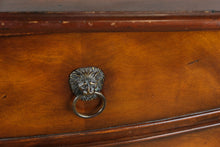 Load image into Gallery viewer, Hickory White Mahogany Bowfront Chest of Drawers with Carved Columns and Paw Feet
