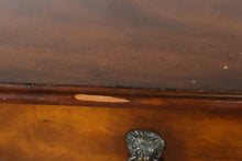 Load image into Gallery viewer, Hickory White Mahogany Bowfront Chest of Drawers with Carved Columns and Paw Feet
