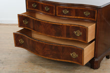Load image into Gallery viewer, Hickory Furniture “American Masterpiece” Serpentine Front Bachelor’s Chest in Flame Mahogany
