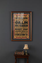 Load image into Gallery viewer, Vintage Hippodrome Palace Warrington 1914 Vaudeville Poster Framed Print 25x35
