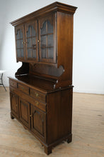 Load image into Gallery viewer, Rare Antique L. Hitchcock Two-Piece Hutch &amp; Sideboard with Glass Display Cabinet
