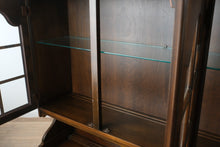 Load image into Gallery viewer, Rare Antique L. Hitchcock Two-Piece Hutch &amp; Sideboard with Glass Display Cabinet
