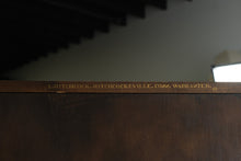 Load image into Gallery viewer, Rare Antique L. Hitchcock Two-Piece Hutch &amp; Sideboard with Glass Display Cabinet
