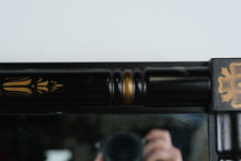 Load image into Gallery viewer, Hitchcock Alford and Co Black Gold Stenciled Wall Mirror 21 x 19
