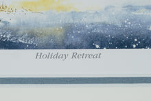 Load image into Gallery viewer, William Mangum Signed Print – “Holiday Retreat” Framed Winter Cabin Scene (Personalized)
