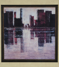 Load image into Gallery viewer, Cape Edwin Vision I Abstract Cityscape Painting Framed Contemporary Wall Art 36x38
