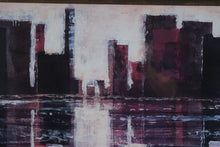 Load image into Gallery viewer, Cape Edwin Vision I Abstract Cityscape Painting Framed Contemporary Wall Art 36x38
