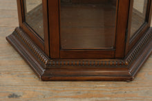Load image into Gallery viewer, Home Meridian Mahogany Finish Lighted Corner Curio Cabinet with Glass Shelves
