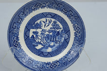Load image into Gallery viewer, Homer Laughlin Blue Willow Bread Plate Vintage USA 5 75 Inch

