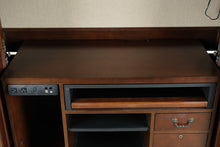 Load image into Gallery viewer, Hooker Furniture Computer Armoire Desk with Pocket Doors
