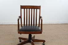 Load image into Gallery viewer, Hooker Traditional Swivel Desk Chair with Slat Back and Casters
