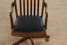 Load image into Gallery viewer, Hooker Traditional Swivel Desk Chair with Slat Back and Casters
