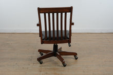 Load image into Gallery viewer, Hooker Traditional Swivel Desk Chair with Slat Back and Casters
