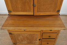 Load image into Gallery viewer, Antique Oak Hoosier Cabinet with Flour Bin, Pull-Out Work Surface &amp; Original Details
