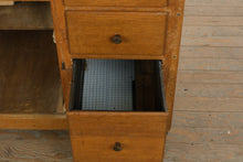 Load image into Gallery viewer, Antique Oak Hoosier Cabinet with Flour Bin, Pull-Out Work Surface &amp; Original Details
