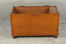 Load image into Gallery viewer, Antique Dovetailed Pine Blanket Chest with Interior Till

