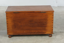 Load image into Gallery viewer, Antique Dovetailed Pine Blanket Chest with Interior Till
