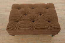 Load image into Gallery viewer, Tufted Upholstered Ottoman Bench with Casters Houndstooth 40 Inch
