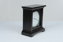 Load image into Gallery viewer, Howard Miller Dual Chime Mantel Clock Dark Wood Finish Battery Operated
