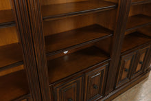 Load image into Gallery viewer, Large Traditional Wood 5 Piece Wall Unit Bookcase with Cabinets and Lighting
