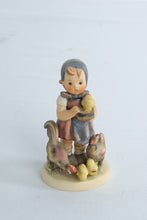 Load image into Gallery viewer, Vintage Goebel Hummel Feeding Time Figurine 199 0 West Germany Girl With Chicks
