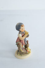 Load image into Gallery viewer, Vintage Goebel Hummel Feeding Time Figurine 199 0 West Germany Girl With Chicks
