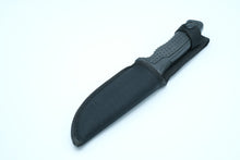 Load image into Gallery viewer, HK330B Fixed Blade Hunting Knife – 11” Tanto with 5” Serrated Blade + Sheath
