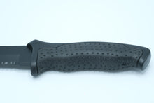 Load image into Gallery viewer, HK330B Fixed Blade Hunting Knife – 11” Tanto with 5” Serrated Blade + Sheath

