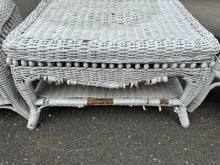 Load image into Gallery viewer, Set of 3 White Wicker Tables – Great DIY Project! – Only $7.95 for All
