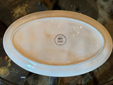 Load image into Gallery viewer, Pier 1 Hand-Painted Christmas Platter 16” x 10” Santa Snowman Penguin Reindeer Oval Dish
