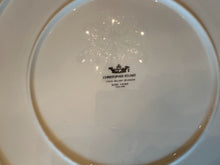 Load image into Gallery viewer, Christopher Stuart Holiday Splendor Chop Plate &amp; Spreader Set 13.25” Holly Bone China
