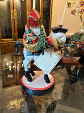 Load image into Gallery viewer, House of Hatten St. Nicholas Santa on Horse Figurine “Spirit of Giving” 12.75” Tall
