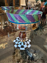 Load image into Gallery viewer, MacKenzie-Childs Circus Everyday Champagne Saucers | Set of 4 Sherbet Goblets | 5” Tall
