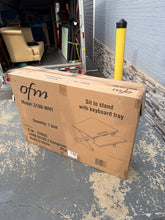 Load image into Gallery viewer, OFM Model 5100-WHT Sit-to-Stand Adjustable Desk Riser with Keyboard Tray – New in Box
