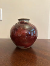 Load image into Gallery viewer, Jugtown Pottery Handcrafted Stoneware Vase – Dated 1992, Vintage North Carolina Studio Pottery (7” x 7”)
