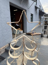 Load image into Gallery viewer, Wrought Iron Scrollwork Christmas Tree with Star Topper
