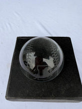 Load image into Gallery viewer, Durham Bulls Glass Baseball Paperweight with Original Box 5.5 Inch
