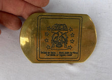 Load image into Gallery viewer, REMO Travis Air Force Base Solid Brass Belt Buckle 1980
