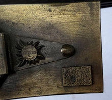 Load image into Gallery viewer, Olympia Beer Solid Brass Belt Buckle Lewis Buckles Chicago

