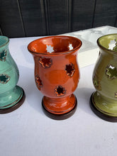 Load image into Gallery viewer, Willow House Southern Living At Home Star Cutout Candle Holders Set of Three New in Box
