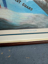 Load image into Gallery viewer, Two Surfmen On Patrol US Coast Guard Limited Edition Print Signed Framed 26 x 20
