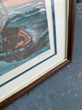 Load image into Gallery viewer, Two Surfmen On Patrol US Coast Guard Limited Edition Print Signed Framed 26 x 20
