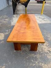 Load image into Gallery viewer, Modern Minimalist Solid Cherry Low Coffee Table with Curly Grain

